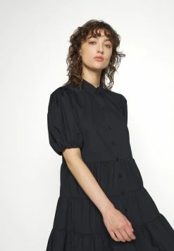 Abercrombie & Fitch PUFF SLEEVE SHIRTDRESS UPDATE - Shirt Dress - Black -Abercrombie & Fitch Shop 505debacecf74e05b9a4668a854189ff