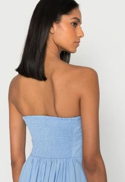 Abercrombie & Fitch STRAPLESS MIDI DRESS - Day Dress - Blue -Abercrombie & Fitch Shop 5181b5c8336948debbd6839fe9437bab