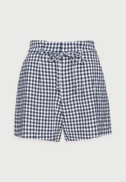 Abercrombie & Fitch BELTED SHORT GINGHAM - Shorts - Navy And White Gingham -Abercrombie & Fitch Shop 51eef134dfb84b4ab33c8ff6b08fb8a4