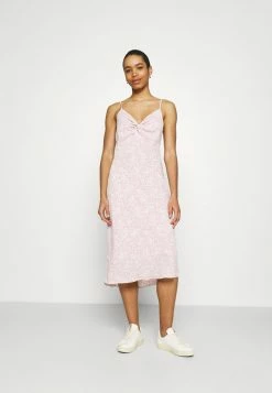 Abercrombie & Fitch NECK SLIP MIDI DRESS - Day Dress - Rose