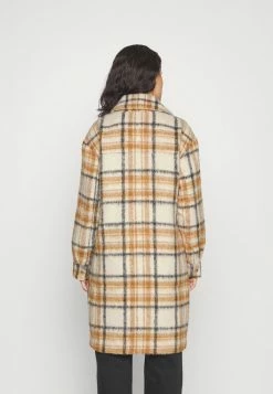 Abercrombie & Fitch NEW LONG SHACKET - Short Coat - Cream Plaid -Abercrombie & Fitch Shop 5364ed14ee3b4fc8aa8ab1193c7e7b4c
