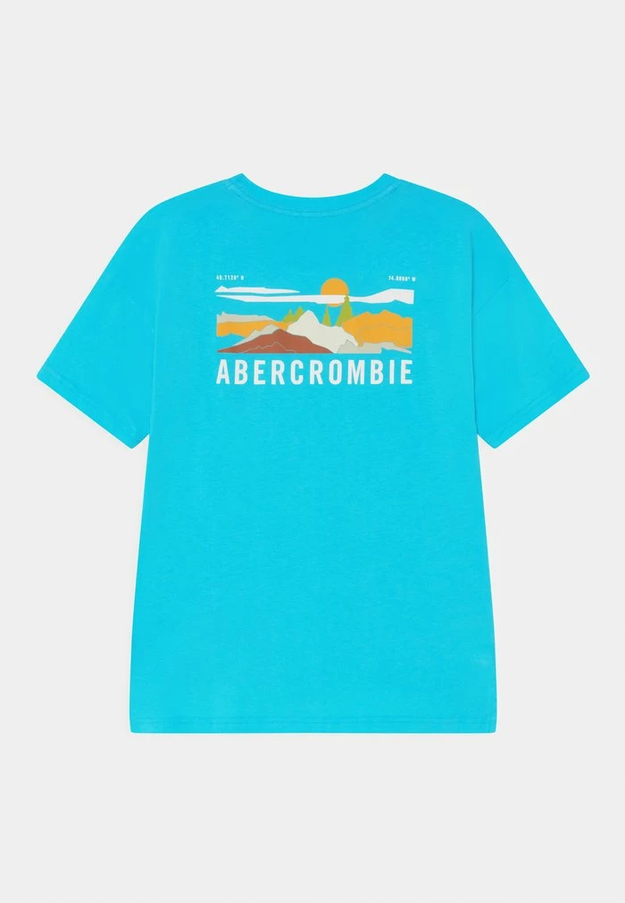 Abercrombie & Fitch SCENIC BACKHITS - Print T-shirt - Blue 2 Abercrombie & Fitch SCENIC BACKHITS - Print T-shirt - Blue - Image 2