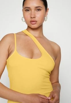 Abercrombie & Fitch ONE SHOULDER - Day Dress - Yellow Solid -Abercrombie & Fitch Shop 5413db65bf414fbeb2a5f3ea804d9ced