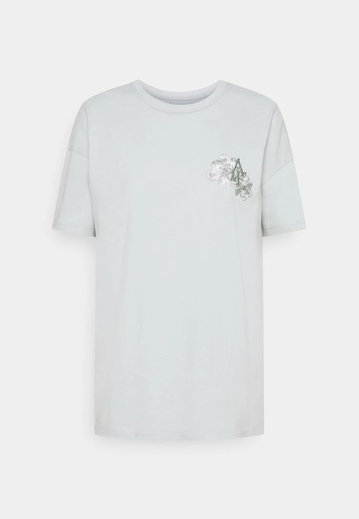 Abercrombie & Fitch BOYFRIEND LOGO TEE - Print T-shirt - Light Blue 4 Abercrombie & Fitch BOYFRIEND LOGO TEE - Print T-shirt - Light Blue - Image 4