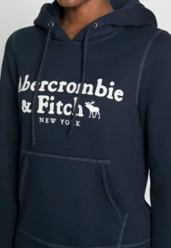Abercrombie & Fitch HERITAGE LOGO POPOVER - Sweatshirt - Navy -Abercrombie & Fitch Shop 5659ae0f54d645d1bd3accd8312063a5