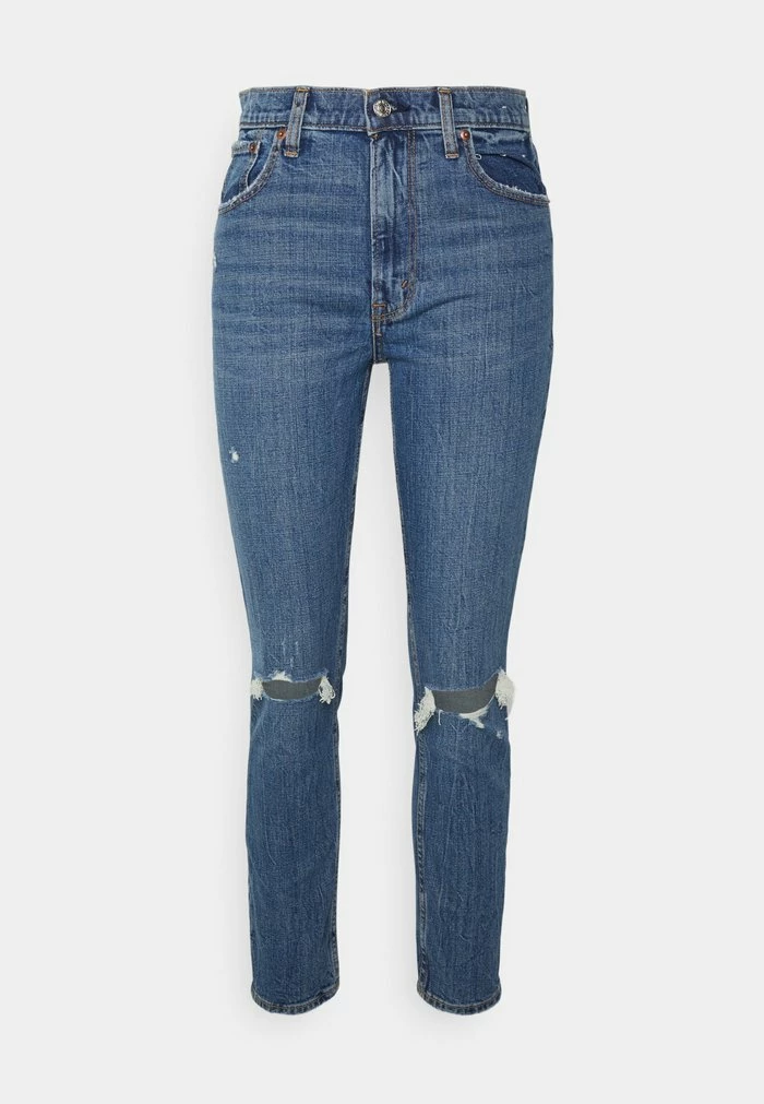 Abercrombie & Fitch Jeans Skinny Fit - Dark Destroy 1 Abercrombie & Fitch Jeans Skinny Fit - Dark Destroy