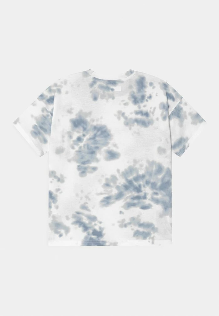 Abercrombie & Fitch OVERSIZED PATTERN TEE - Print T-shirt - White/blue 2 Abercrombie & Fitch OVERSIZED PATTERN TEE - Print T-shirt - White/blue - Image 2