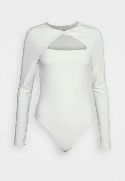 Abercrombie & Fitch SEAMLESS TWIST CUTOUT - Long Sleeved Top - White