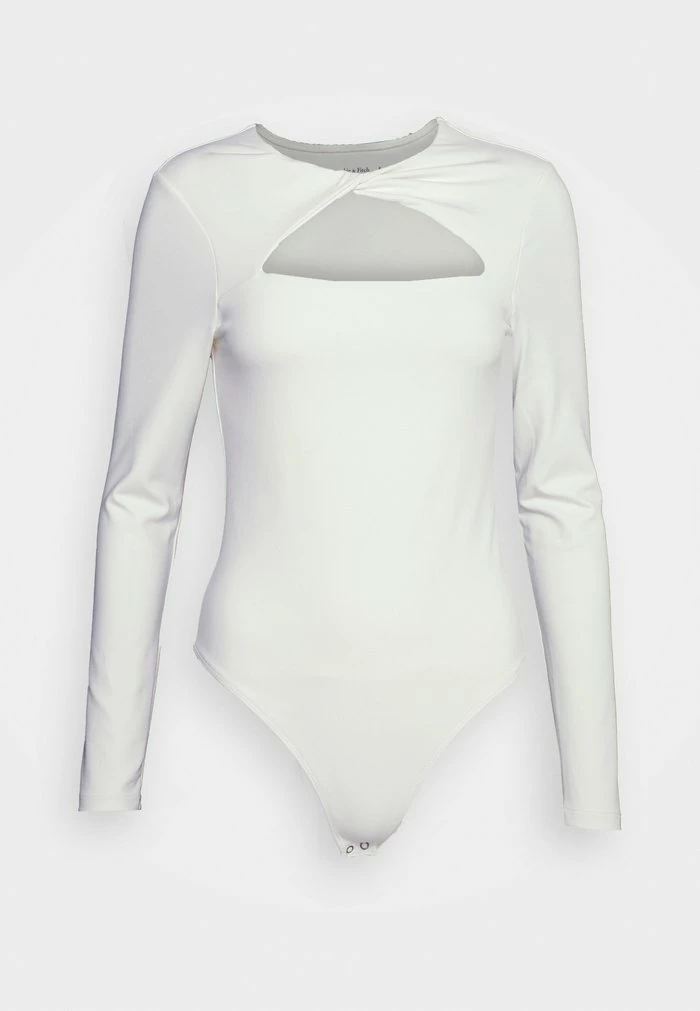 Abercrombie & Fitch SEAMLESS TWIST CUTOUT - Long Sleeved Top - White 1 Abercrombie & Fitch SEAMLESS TWIST CUTOUT - Long Sleeved Top - White