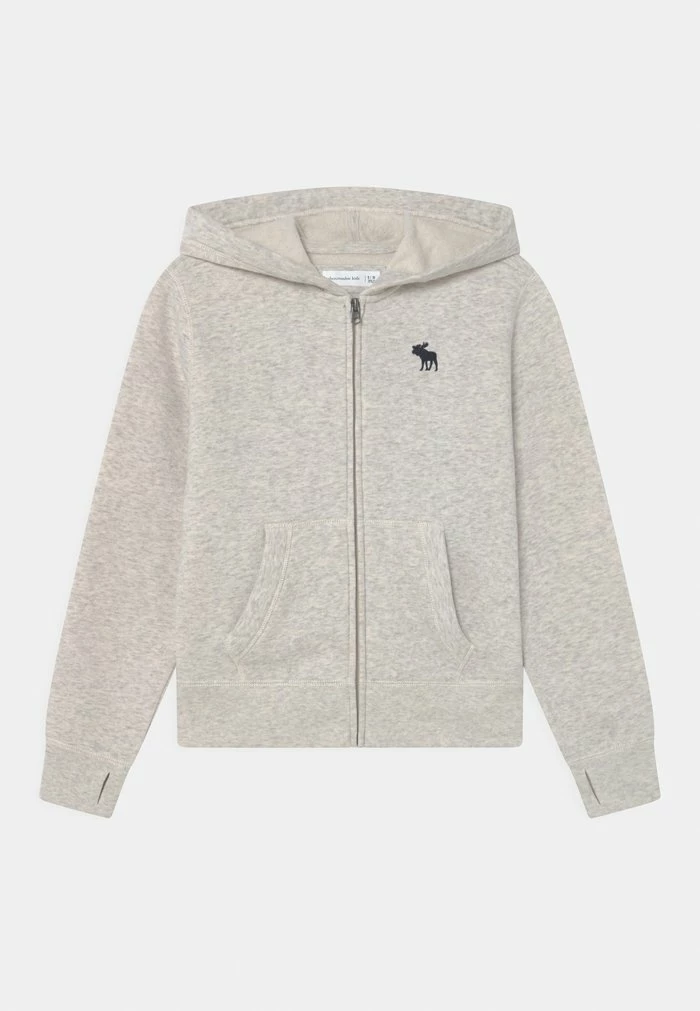 Abercrombie & Fitch UNIFORM - Zip-up Sweatshirt - Heather Grey 1 Abercrombie & Fitch UNIFORM - Zip-up Sweatshirt - Heather Grey