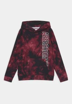Abercrombie & Fitch VERTICAL OVERT LOGO - Sweatshirt - Red