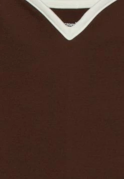 Abercrombie & Fitch NOTCH NECK PONTE - Jersey Dress - Chestnut -Abercrombie & Fitch Shop 59734890ae234315b7fcc4d945ea0780