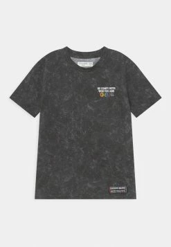 Abercrombie & Fitch PRIDE TEE - Print T-shirt - Washed Black