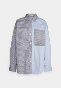 Abercrombie & Fitch Button-down Blouse - Navy -Abercrombie & Fitch Shop 59c1f9f1dd0d4e40b5330cfa16e74aad