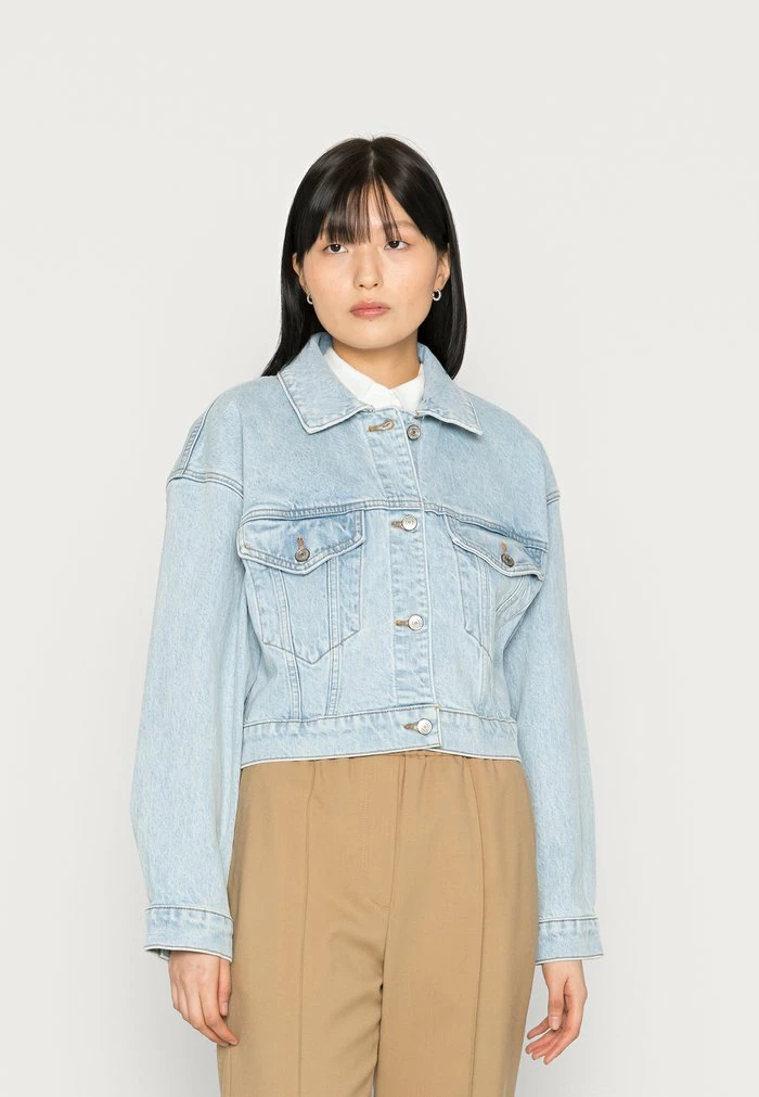 Abercrombie & Fitch JACKET - Denim Jacket - Light Marble 1 Abercrombie & Fitch JACKET - Denim Jacket - Light Marble