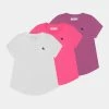 Abercrombie & Fitch CORE CREW TEE MULTI 3 PACK - Basic T-shirt - White/knockout Pink/meadow Mauve
