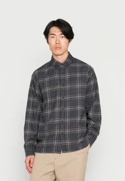 Abercrombie & Fitch RELAXED CORE - Shirt - Black Plaid