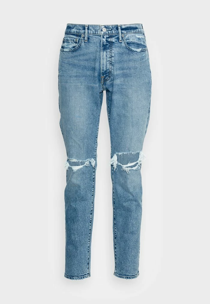 Abercrombie & Fitch Jeans Tapered Fit - Medium Mid Destroy Wash 4 Abercrombie & Fitch Jeans Tapered Fit - Medium Mid Destroy Wash - Image 4