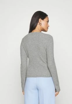 Abercrombie & Fitch SLIM CREW - Jumper - Gray Heather -Abercrombie & Fitch Shop 5c03fa66e43e4f018834741f2ae8c8a1