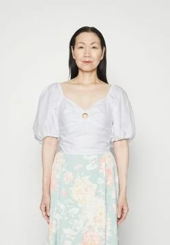 Abercrombie & Fitch BARE ASYM FASHION - Blouse - White