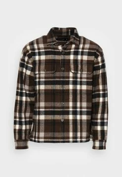 Abercrombie & Fitch HEAVYWEIGHT - Shirt - Brown Plaid -Abercrombie & Fitch Shop 5e89afcebae64ab19c435c8d950ca1db