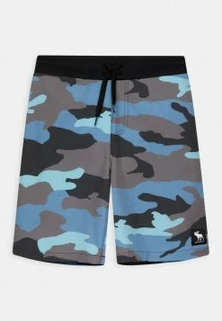 Abercrombie & Fitch BLUE CAMO - Swimming Shorts - Blue