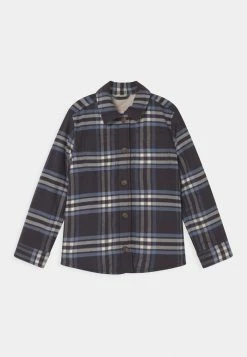 Abercrombie & Fitch COZY - Light Jacket - Blue Black Plaid