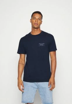 Abercrombie & Fitch SMALLSCALE LOGO 3 PACK - Basic T-shirt - Navy/grey/white -Abercrombie & Fitch Shop 61a7e819c570439c80d3280316c15145