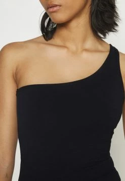 Abercrombie & Fitch BARE ONE SHOULDER - Print T-shirt - Black -Abercrombie & Fitch Shop 639e259ea9fa4cd38dcd86cf78424f84