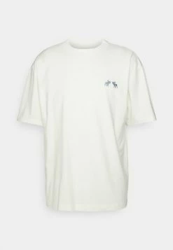 Abercrombie & Fitch EXCLUSIVE QIXI TEE UNISEX - Basic T-shirt - White -Abercrombie & Fitch Shop 652cc67b611f4260ac18d9ae3e251ef0