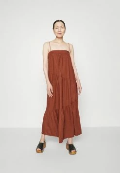 Abercrombie & Fitch CHASE TIERED - Maxi Dress - Brown