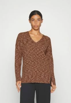Abercrombie & Fitch LUXELOFT OVERSIZED - Jumper - Rich Brown/space Dye
