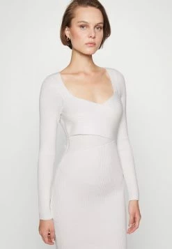 Abercrombie & Fitch WRAP FRONT MINI - Jumper Dress - Jet Stream -Abercrombie & Fitch Shop 667dce66ad3b4873b13941336b0065e4