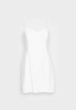 Abercrombie & Fitch CORSET SEAMED DRESS - Day Dress - White -Abercrombie & Fitch Shop 6686eb6975b746acaee75479e9bf443e