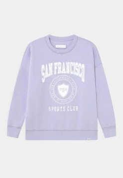 Abercrombie & Fitch CHAIN OVERSIZED DAD CREW - Sweatshirt - Light Lilac