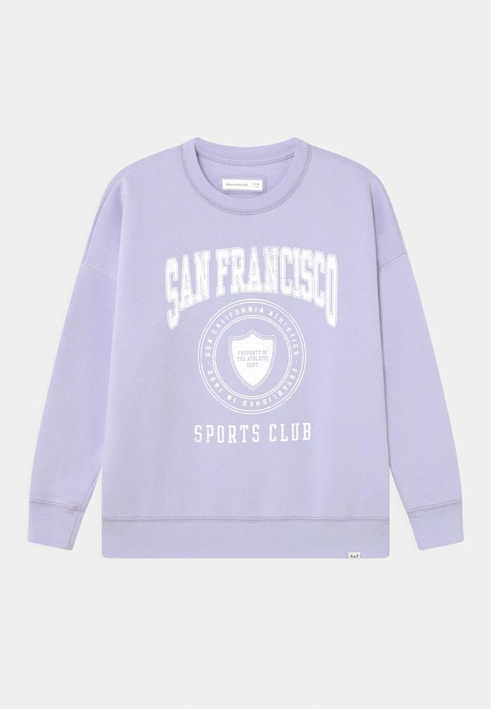 Abercrombie & Fitch CHAIN OVERSIZED DAD CREW - Sweatshirt - Light Lilac 1 Abercrombie & Fitch CHAIN OVERSIZED DAD CREW - Sweatshirt - Light Lilac