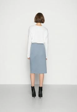 Abercrombie & Fitch SWEATER WRAP MIDI - Pencil Skirt - Tradewinds Blue -Abercrombie & Fitch Shop 6715c66f023e4898a3e1603b16186edd