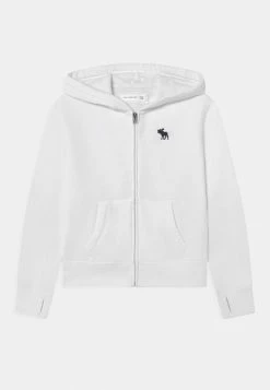 Abercrombie & Fitch UNIFORM - Zip-up Sweatshirt - White