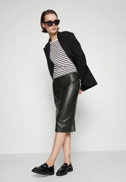 Abercrombie & Fitch PENCIL MIDI SKIRT - Maxi Skirt - Black -Abercrombie & Fitch Shop 68affaa791024ba1a8a86d6462005172