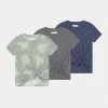 Abercrombie & Fitch TIE FRONT 3 PACK - Print T-shirt - Multi-coloured