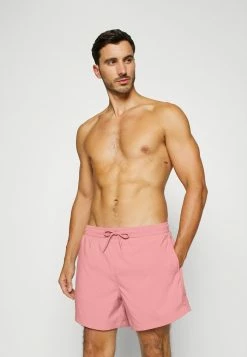 Abercrombie & Fitch RELAXED PULL ON WASH - Swimming Shorts - Rose Red