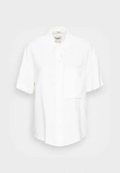 Abercrombie & Fitch OVERSIZED RESORT - Blouse - Brilliant White -Abercrombie & Fitch Shop 69b39c1c5d4c446fa06b03447c98f30b