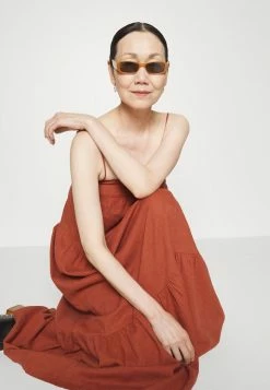 Abercrombie & Fitch CHASE TIERED - Maxi Dress - Brown -Abercrombie & Fitch Shop 6a902c2856434a44a6dd6572840ab3a4