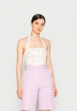 Abercrombie & Fitch UNIVERSAL HALTER - Top - White