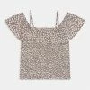 Abercrombie & Fitch SMOCKED - Blouse - Brown