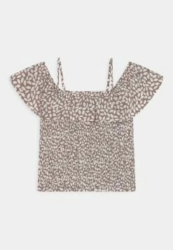 Abercrombie & Fitch SMOCKED - Blouse - Brown