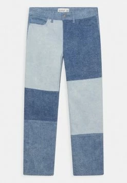 Abercrombie & Fitch INDIGO SPLICE - Straight Leg Jeans - Blue Denim