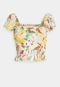 Abercrombie & Fitch Blouse - White And Pink -Abercrombie & Fitch Shop 6c8624fe0f9a48a8ab853d9aaddfdf15