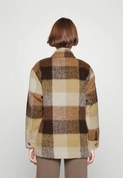 Abercrombie & Fitch NEW CLASSIC COZY SHACKET - Short Coat - Oatmeal Brown -Abercrombie & Fitch Shop 6c880938cbb64b70ab83005b61afe335