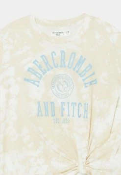 Abercrombie & Fitch TIE FRONT LOGO TEE PATTERN - Print T-shirt - Tan -Abercrombie & Fitch Shop 6d555bf7df654da29f9aa3c9434b4c5d